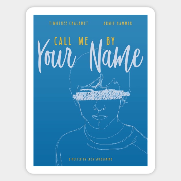 Call me By Your Name Fan Poster Sticker by saturngarden